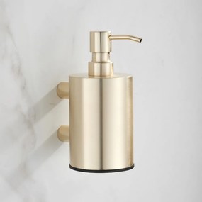 Saniclear Academy zeepdispenser geborsteld messing mat goud