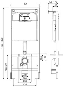 Kerra K-50 Slim toiletset met Sydney toilet, Rossa toiletzitting en Pacific drukplaat chroom