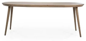 Eleonora Elijah Eettafel Gerookt Eiken Met Ronde Hoeken 220 Cm - 220 X 100cm.