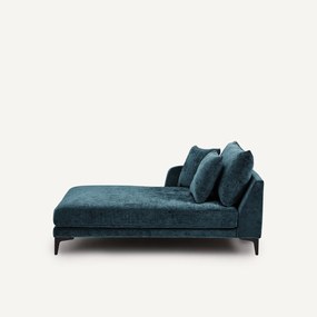 Longchair van fluweelmix, MODERNISTE, ontwerp Emmanuel Gallina