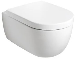 Plieger Kansas randloos toilet met softclose & quick release zitting wit