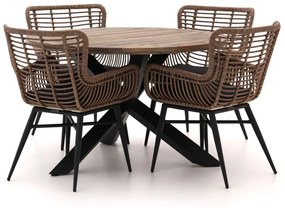 + 10% kassakorting | Diningset Intenso | 4 personen | Tuinset teakhout | 5-delig | Kees Smit Tuinmeubelen