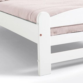 Bed in massief dennenhout met lattenbodem, Loan