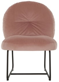 Must Living Bouton Roze Design Fauteuil Fluweel