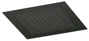 Hotbath Ace Hoofddouche - inbouw - vierkant - 38x38cm - PVD - zwart geborsteld PVD AC148MBP