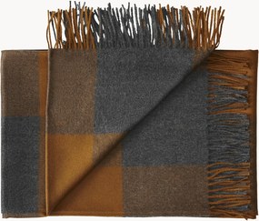 Baby-alpaca plaid Caracas met franjes