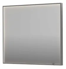 INK SP19 spiegel - 90x4x80cm rechthoek in stalen kader incl dir LED - verwarming - color changing - dimbaar en schakelaar - geborsteld RVS 8409058