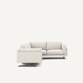 Hoekbank in gespikkeld canvas, CÉSAR