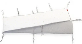 CHILDHOME Boxbumper 340x35 cm jersey goudkleurige stippen
