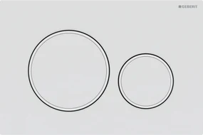 Geberit Sigma 20 bedieningspaneel mat wit voor Sigma reservoirs 8cm (UP720) en 12cm (UP320)