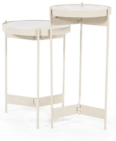 By-Boo Sib Ronde Bijzettafels Beige