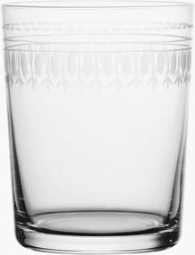 Mondgeblazen kristallen tumblers Ovals, 4-delig