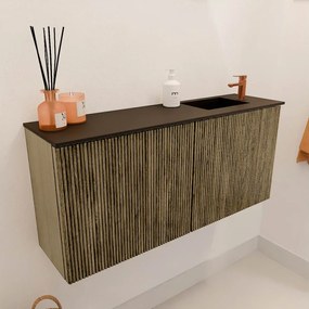 Mondiaz Joya 90cm toiletmeubel dusk met wastafel faye rechts 1 kraangat urban