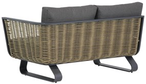 Hoek loungeset 5 personen Aluminium/wicker Grijs  Santika Furniture Santika Tika