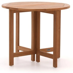Inklapbare tafel Sunyard | Rond  | Tuintafel Teakhout | Ø90cm | 2 personen | Kees Smit Tuinmeubelen