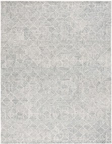 Handgetuft laagpolig wollen vloerkleed Azure