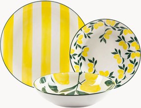 Porseleinen serviesset Positano, 6 personen, 18-delig