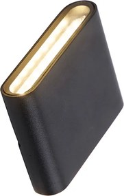 Moderne buiten wandlamp zwart 11,5 cm incl. LED IP65 - Batt