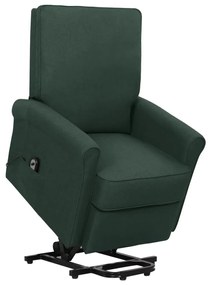 vidaXL Sta-op-stoel verstelbaar stof donkergroen
