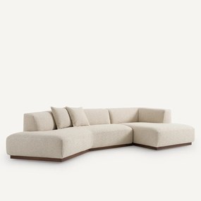 Rechtse open hoekbank bouclé, Jacopo