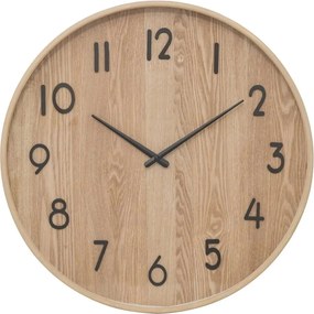 Atmosphera Ivana Wandklok – Hout – diameter 55 cm – Beige – Keuken/Kamer/Kantoor