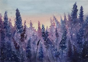 Foto Purple field, Monica Lindblom, (40 x 26.7 cm)