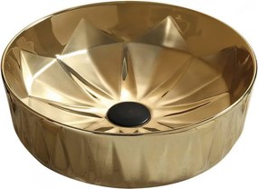 Mexen Dorita opbouw wastafel 44 x 44 cm, goud - 22084450