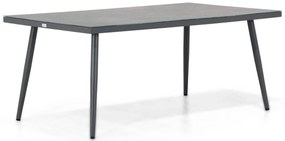 Dining Tuintafel rechthoekig 180 x 100 cm Aluminium Grijs Sophia