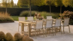 Tuinset 8 personen 300 cm Aluminium Zand/Beige Lifestyle Garden Furniture Fiora/San