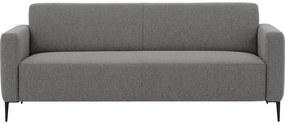 Goossens  Key West grijs, stof, 3-zits, modern design