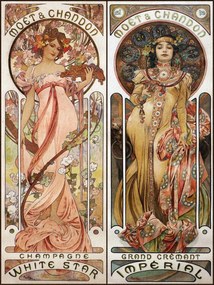 Kunstreproductie Moet & Chandon, Alfons Mucha