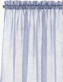 Transparante gordijnen met linnenlook en tunnelzoom Lara, 2-delig, B 134 cm