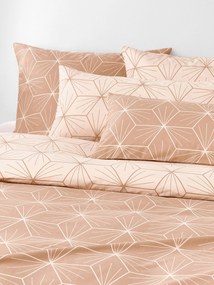 Omkeerbaar dekbedovertrek Ilda met geometrische print