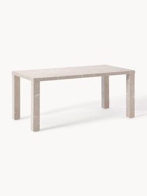 Eettafel Carl met marmerlook, 180 x 90 cm
