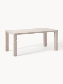 Eettafel Carl met marmerlook, 180 x 90 cm