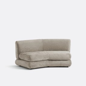 Omvormbare 2-zitsbank in dik fluweel, HOOVER