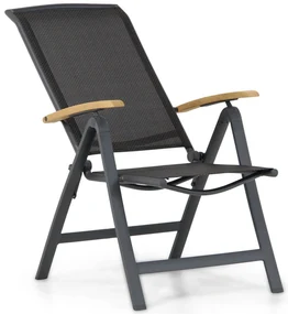 Tuinset Ronde Tuintafel 4 personen 120 cm Aluminium/Textileen /Aluminium/textileen Grijs  Lifestyle Garden Furniture Rosello/Fabriano