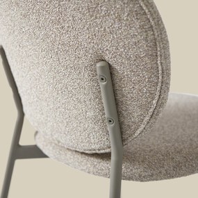 Moderne Stoelen Stapelbaar Beige