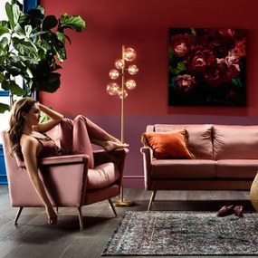 Kare Design San Diego Roze Retrofauteuil