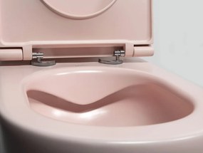 Sapho Infinity toiletpot randloos met softclose zitting roze mat