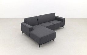 Boavista Sunbrella loungebank chaise longue - Sooty - 2-delig - rechts