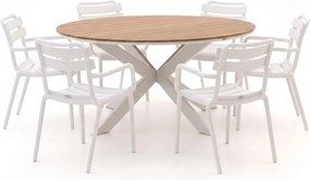 Diningset Forza | 6 personen polywood | Tuinset stapelbaar | 7-delig | Kees Smit Tuinmeubelen