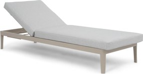 Lifestyle Garden Furniture Mateo Ligbed Met Kussen Loft/soft Grey Aluminium Taupe
