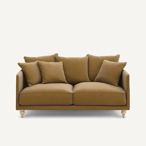 3-zits compacte zetel van linnen fluweel, LAZARE