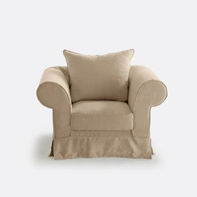 Fauteuil, afneembare hoes, in dik linnen, superieur comfort, ADELIA