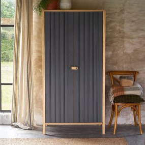 Set van 2 stoelen, hout en riet Cedak