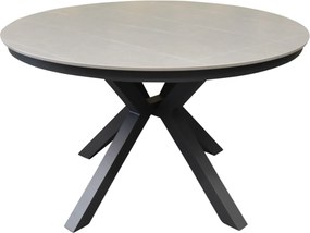 Samantha dining tuintafel 120xH75 cm rond antraciet keramisch blad
