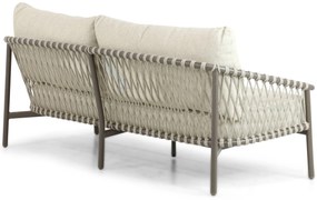 Stoel en Bank Loungeset 5 personen Aluminium/rope Taupe  4 Seasons Outdoor Allora/Salerno