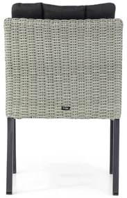 Tuinset 4 personen 155 cm Wicker Grijs Garden Collections Oxbow/Young