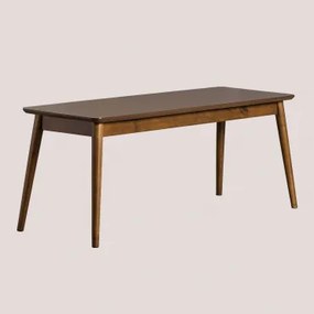110 Cm Bankje Van Hout En Mdf Betta Donker Hout - Sklum